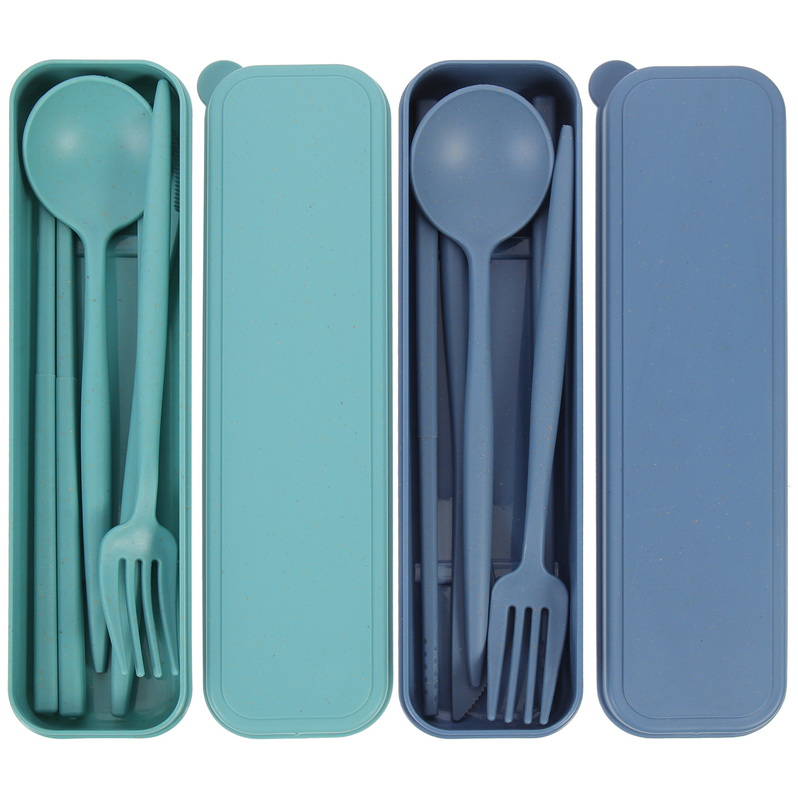 Kids.Outdoor Utensils - 2Sets Outdoor Travel Cutlery Set Lightweight