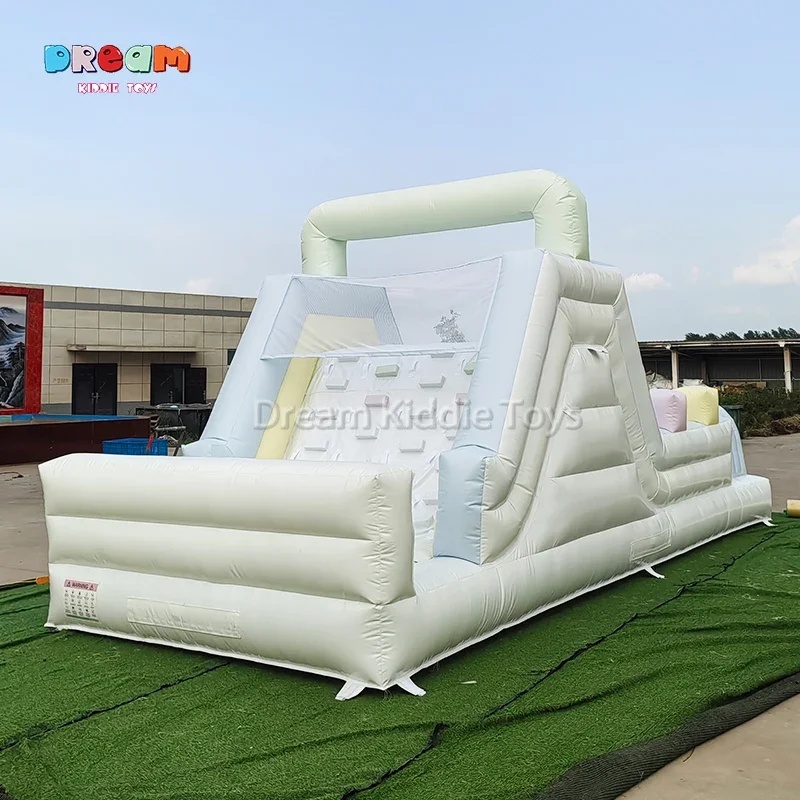 Kids Outdoor Obstacle Course Equipment - Commercial Inflatable Slide Obstacle Course PVC