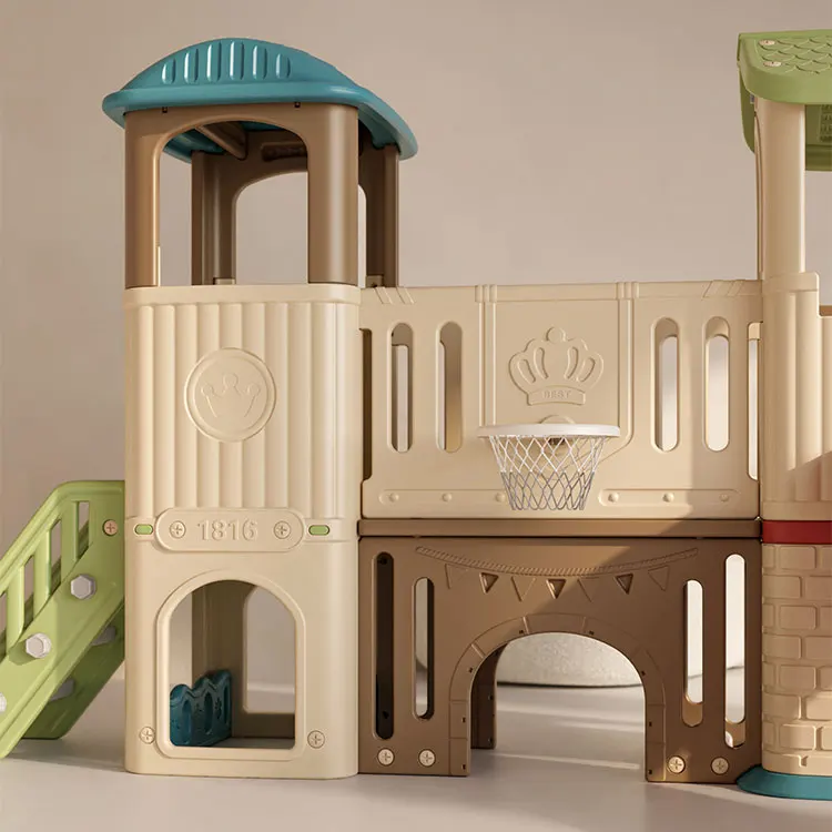 Hot Sale Children Play House O - Kids Outdoor House With Slide 评论和价格