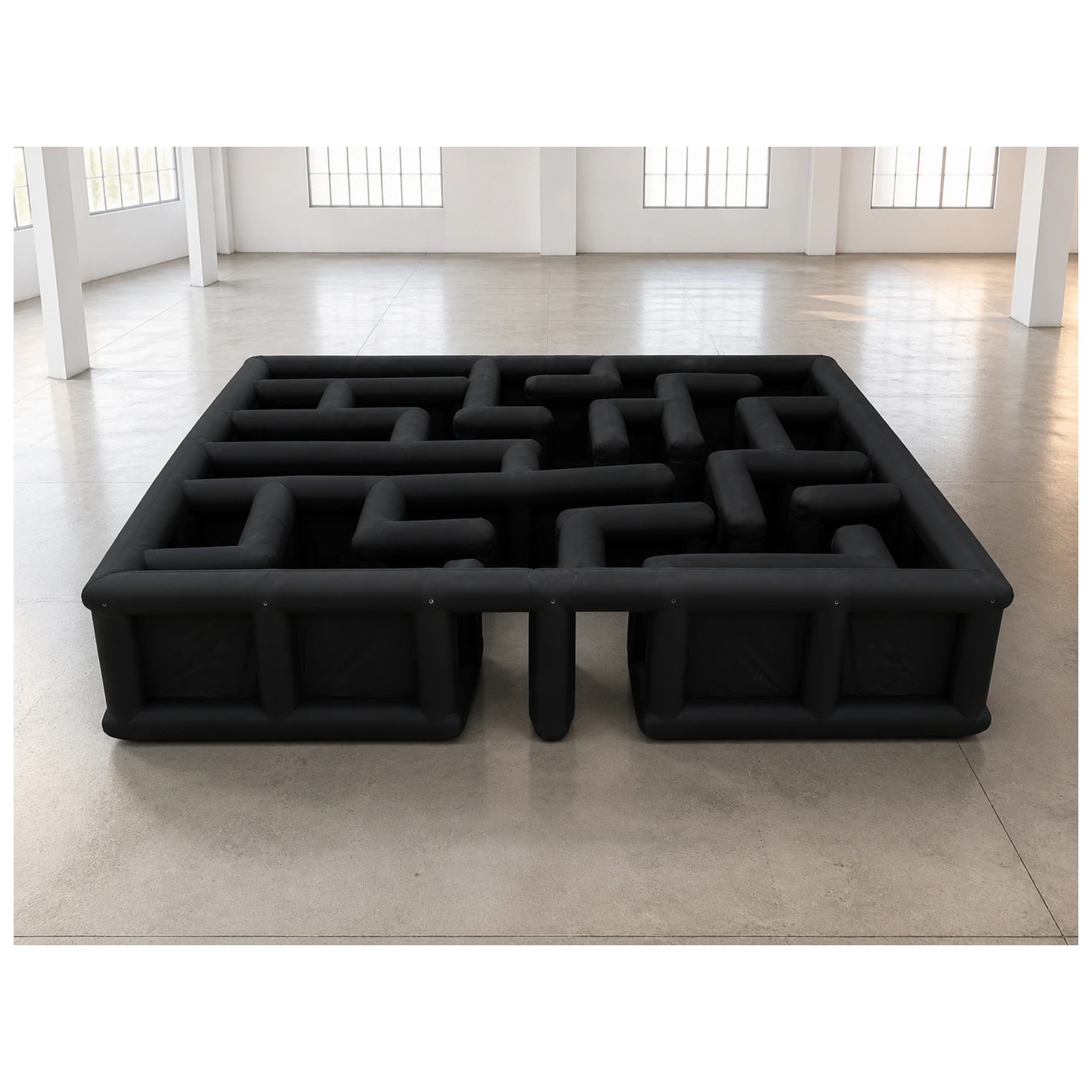 Large Black Open Square Inflat - Kids Outdoor Party Venue 评论和价格
