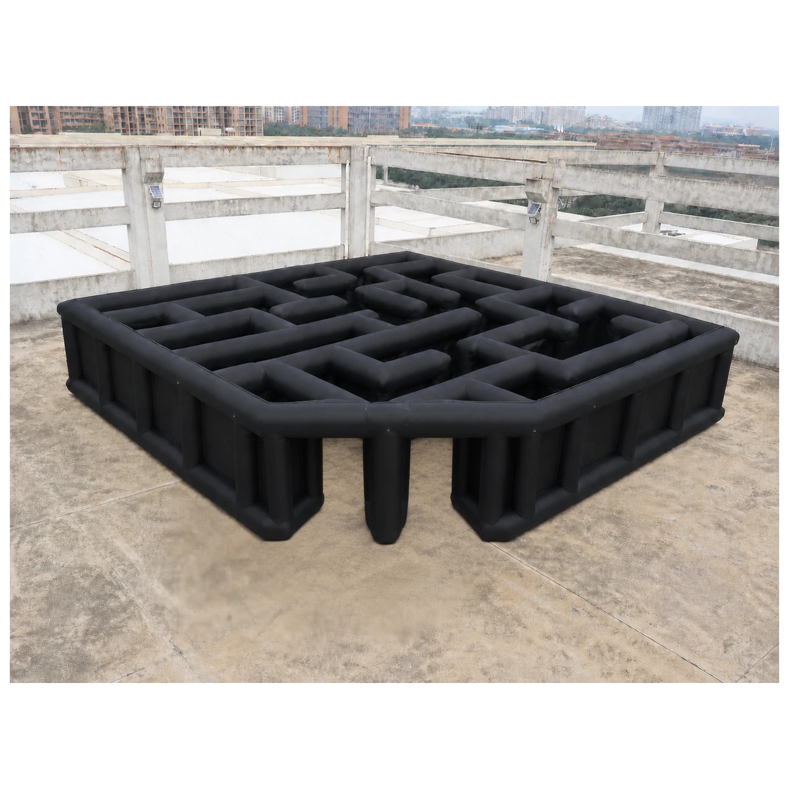 Large Black Open Square Inflat - Kids Outdoor Party Venue 评论和价格