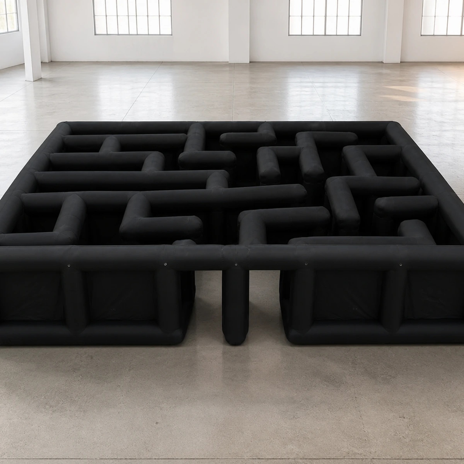 Large Black Open Square Inflat - Kids Outdoor Party Venue 评论和价格
