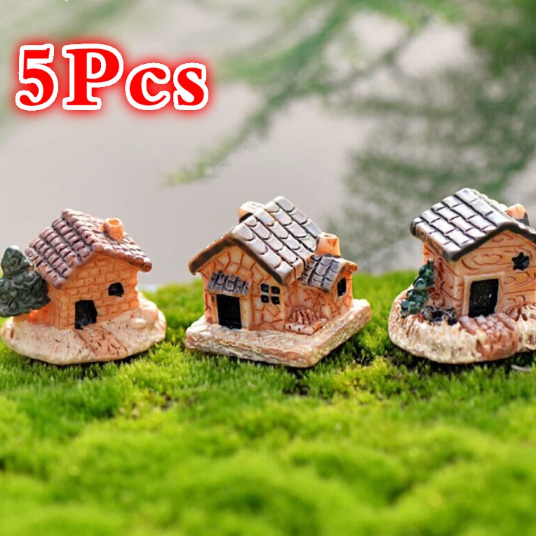 5Pcs Mini Doll House Stone Hou - Kids Outdoor Swing Set 评论和价格
