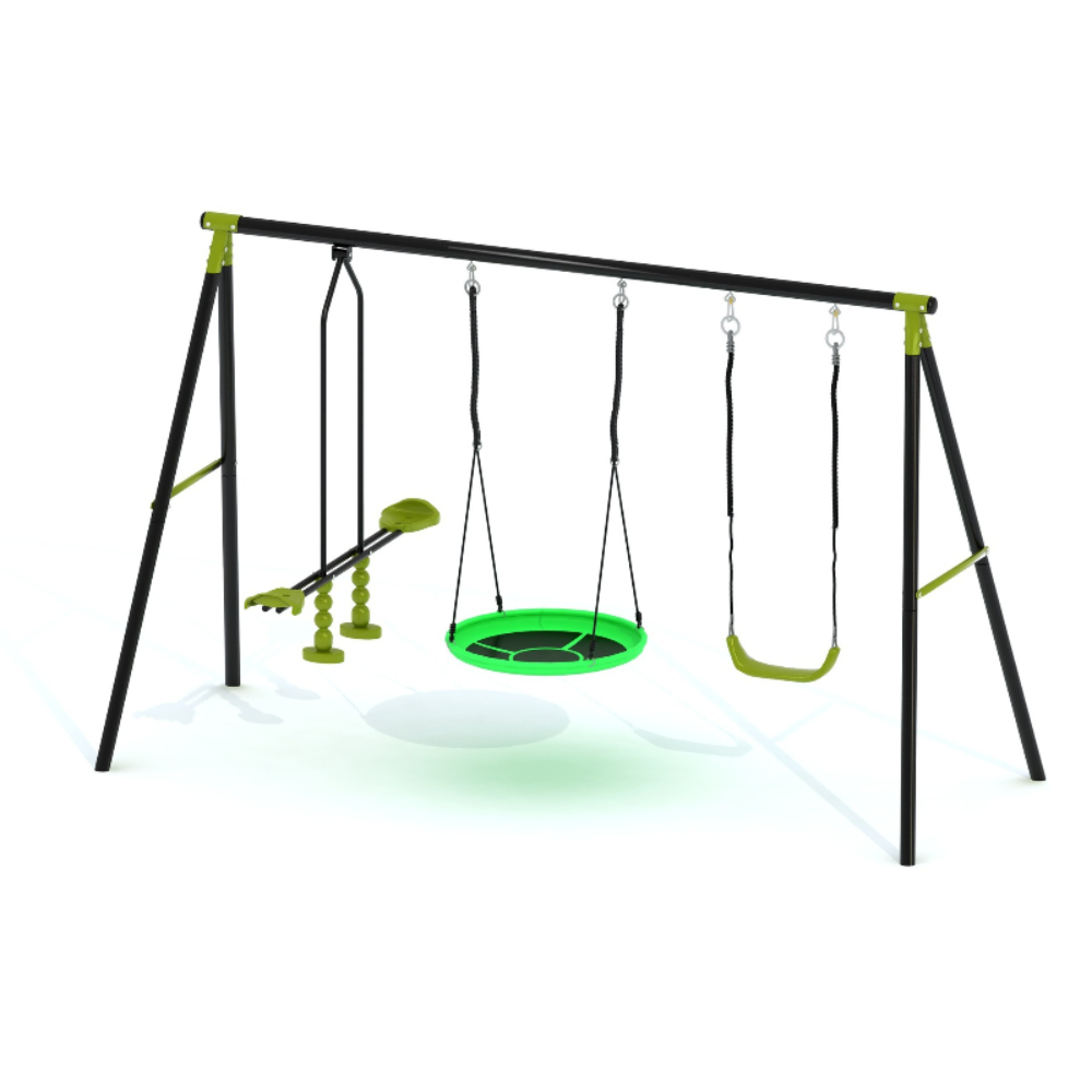 3-in-1 Kids Swing Slide Climbi - Kids Outdoor Treehouse 评论和价格