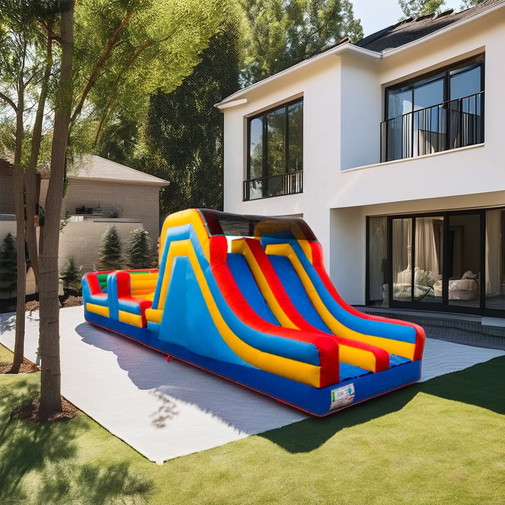Giant Commercial Inflatable Bo - Kids Outdoor Obstacle Course Equipment 评论和价格