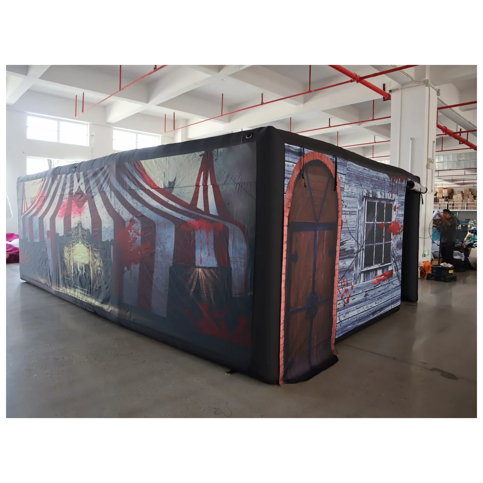 Large Haunted Circus Flat Roof - Kids Outdoor Party Venue 评论和价格