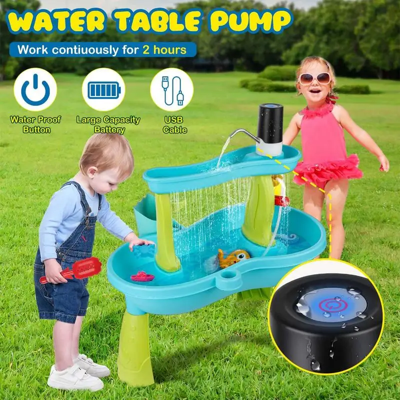 Kids Water Pump Fun Outdoor Wa - Kids Outdoor Water Table 评论和价格