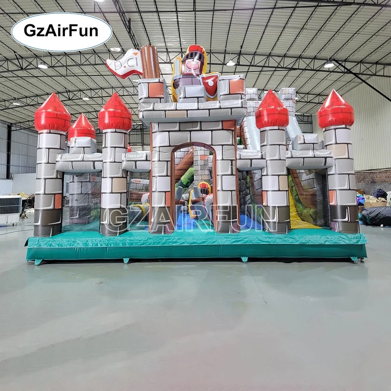 Commercial PVC Knight Castle I - Kids Outdoor Obstacle Course Equipment 评论和价格