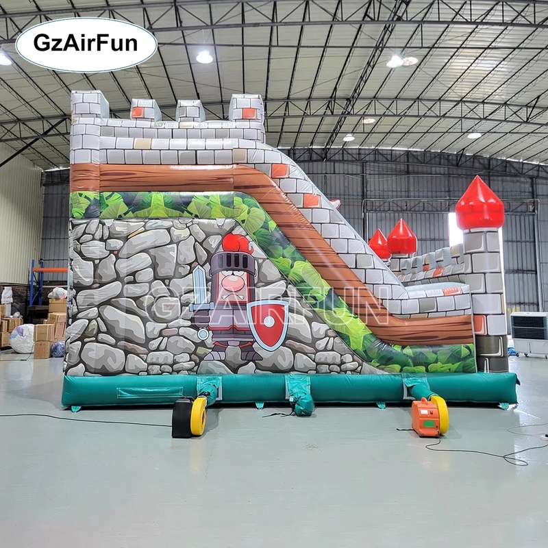 Commercial PVC Knight Castle I - Kids Outdoor Obstacle Course Equipment 评论和价格