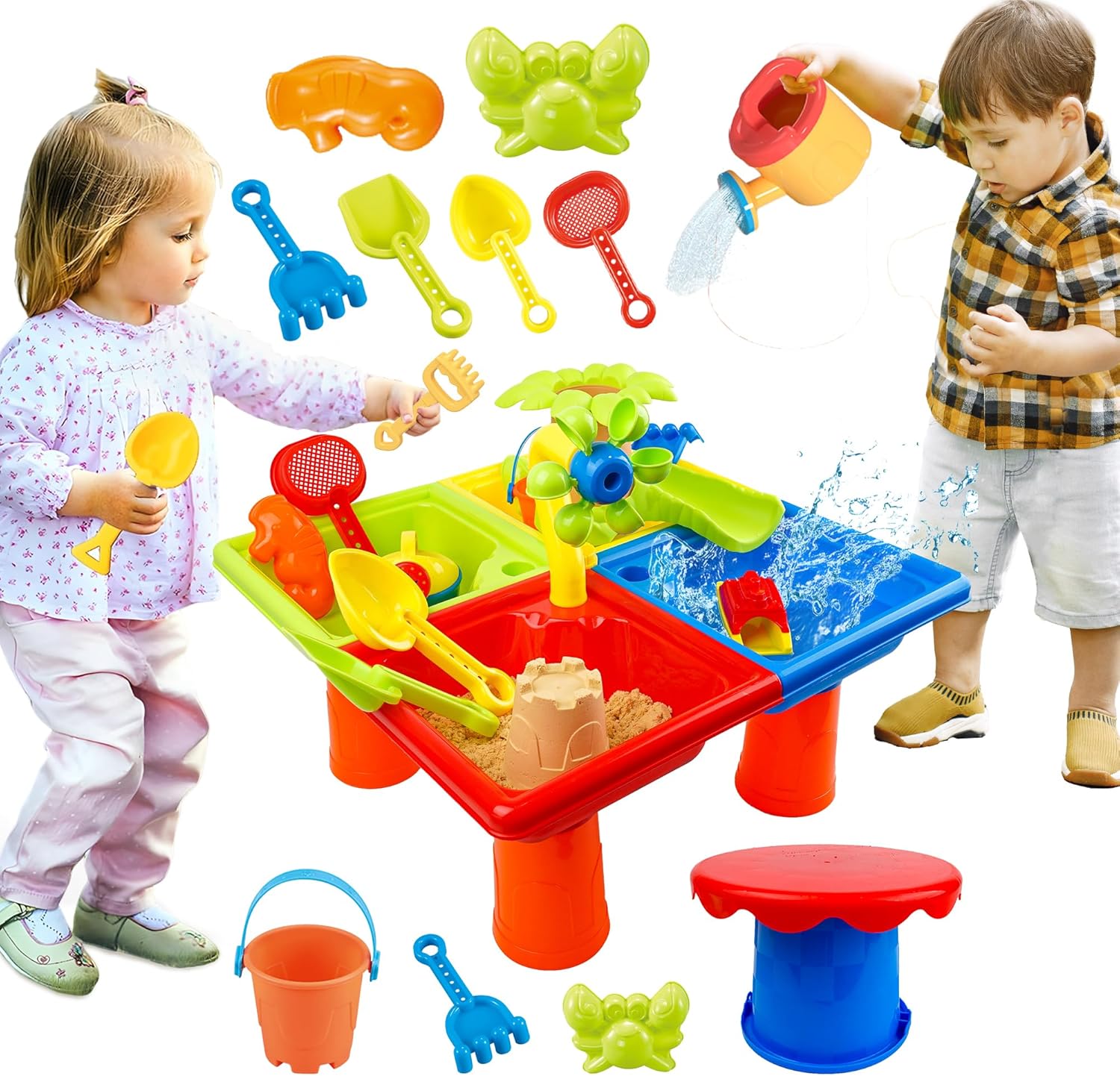 25 Pcs Summer Water Table for  - Kids Outdoor Water Table 评论和价格