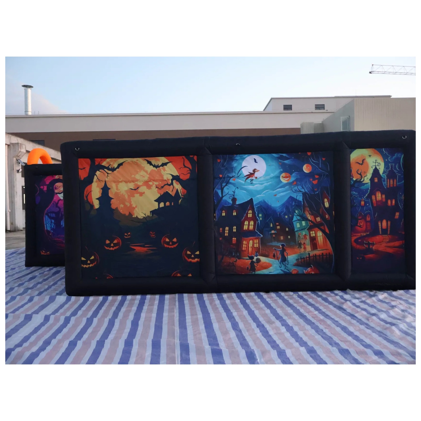Large Dual Orange Arch Hallowe - Kids Outdoor Party Venue 评论和价格