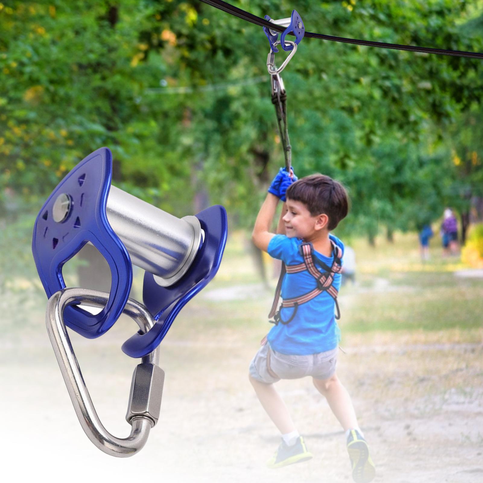 Heavy Duty Zip Line Trolley Qu - Kids Outdoor Treehouse 评论和价格