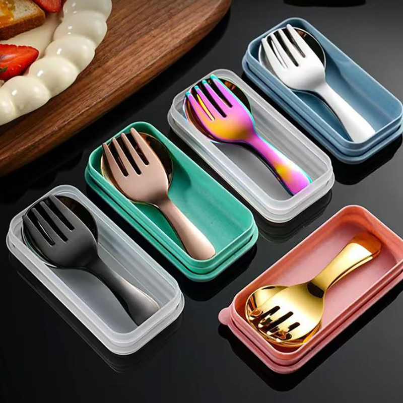 Stainless Steel Portable Utens - Kids.Outdoor Utensils 评论和价格
