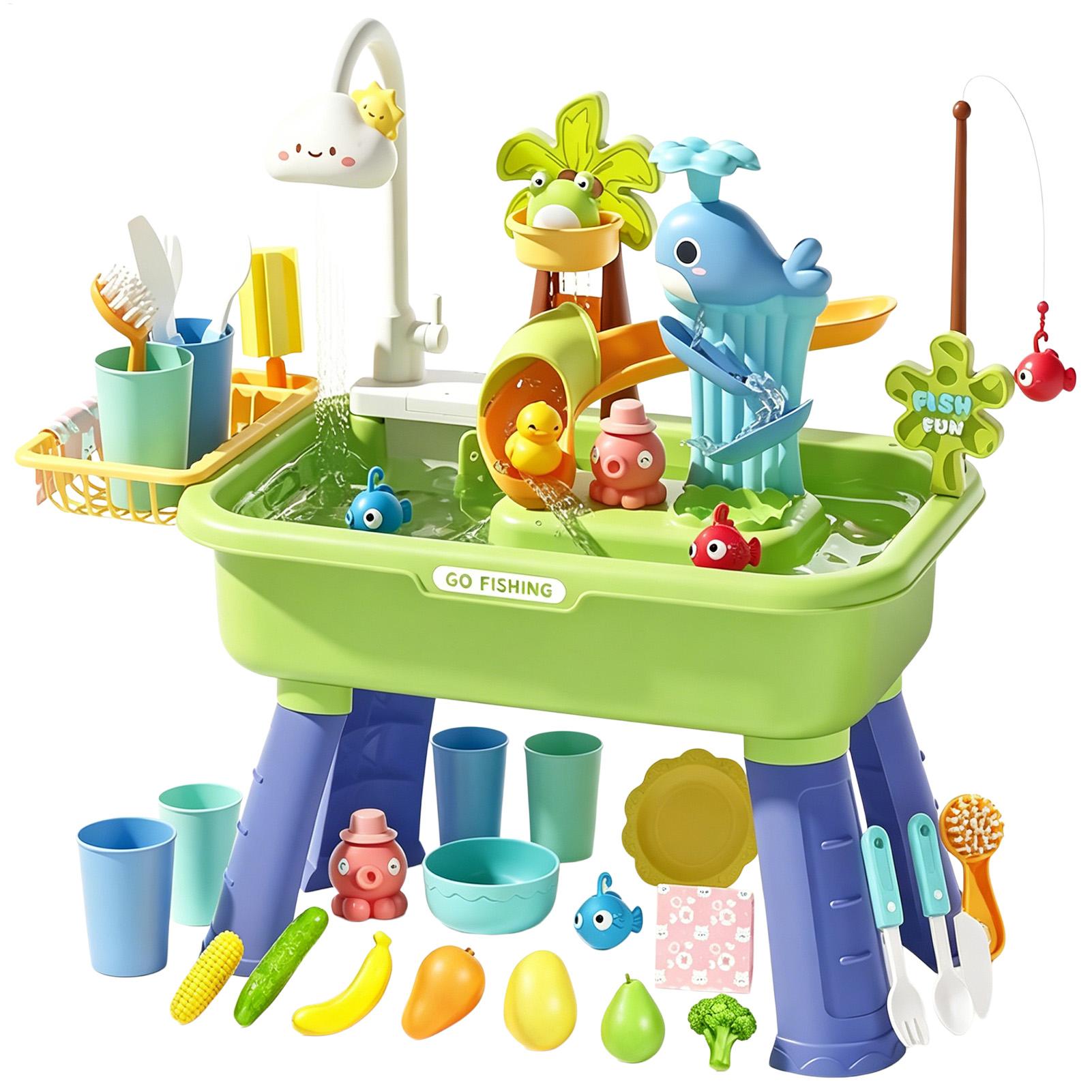 Kids Water Table with Pump, Se - Kids Outdoor Water Table 评论和价格