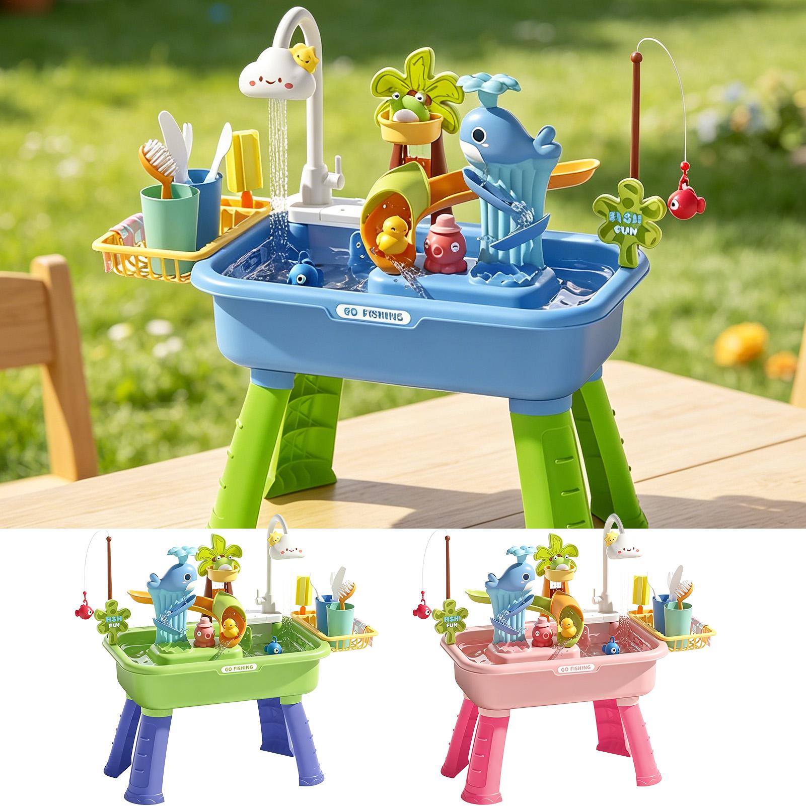 Kids Water Table with Pump, Se - Kids Outdoor Water Table 评论和价格