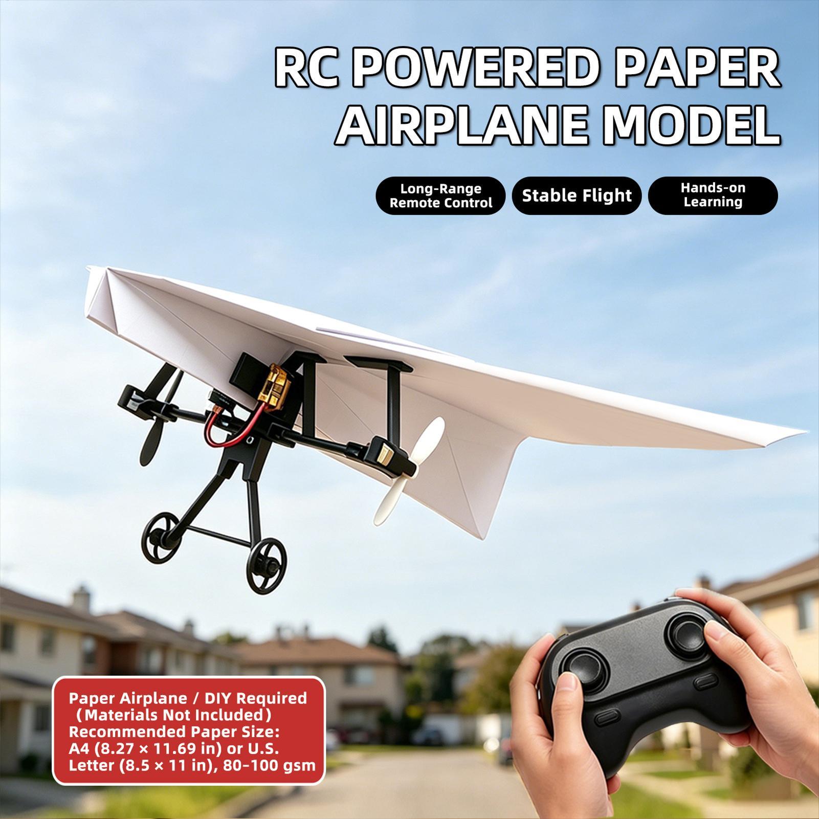 DIY RC Paper Airplane Kit Plan - Kids Outdoor Exercise Equipment 评论和价格