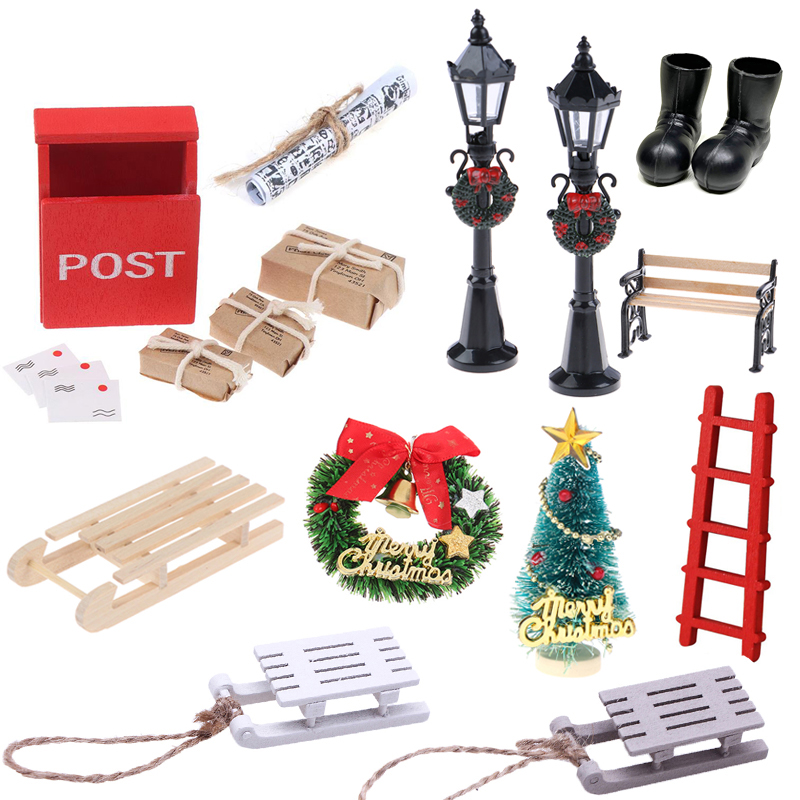 1PCS Miniature Christmas Mini  - Kids Outdoor Swing Set 评论和价格