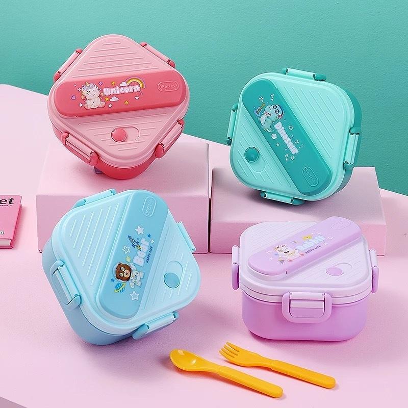 Cute Cartoon Kids 3 Compartmen - Kids.Outdoor Utensils 评论和价格