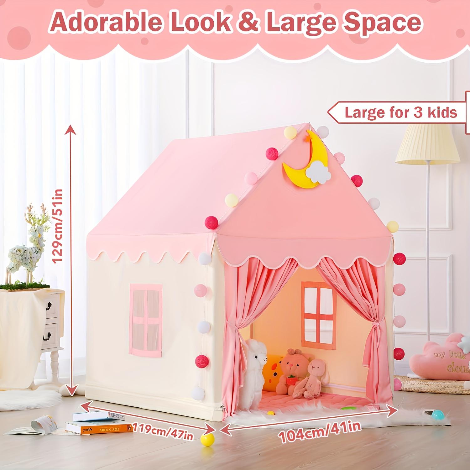 Large Pink Girls & Boys Castle - Kids Outdoor Hideout 评论和价格
