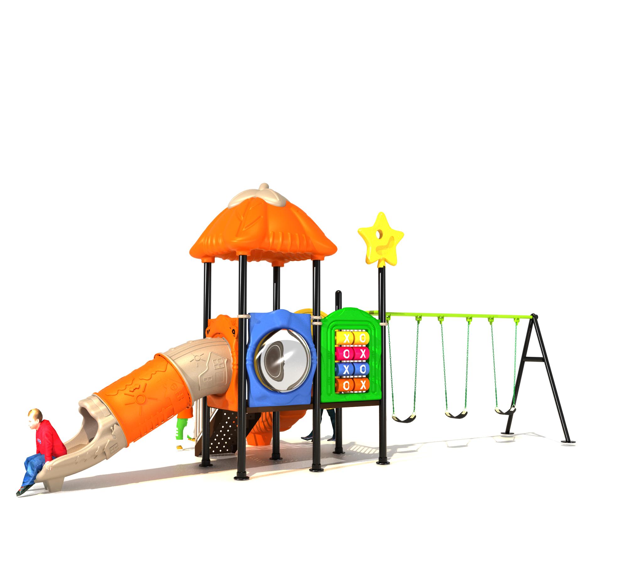 Kids Playland Equipment, Playg - Kids Outdoor Swing Set 评论和价格