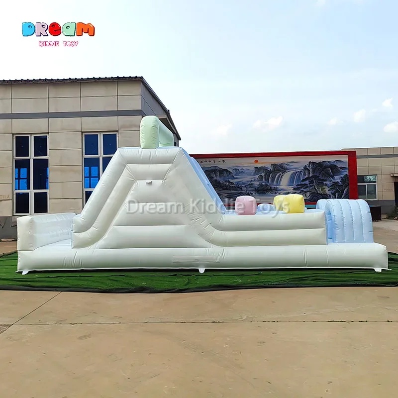 Commercial  Inflatable Slide O - Kids Outdoor Obstacle Course Equipment 评论和价格