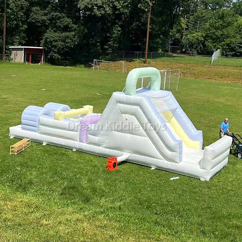 Commercial  Inflatable Slide O - Kids Outdoor Obstacle Course Equipment 评论和价格