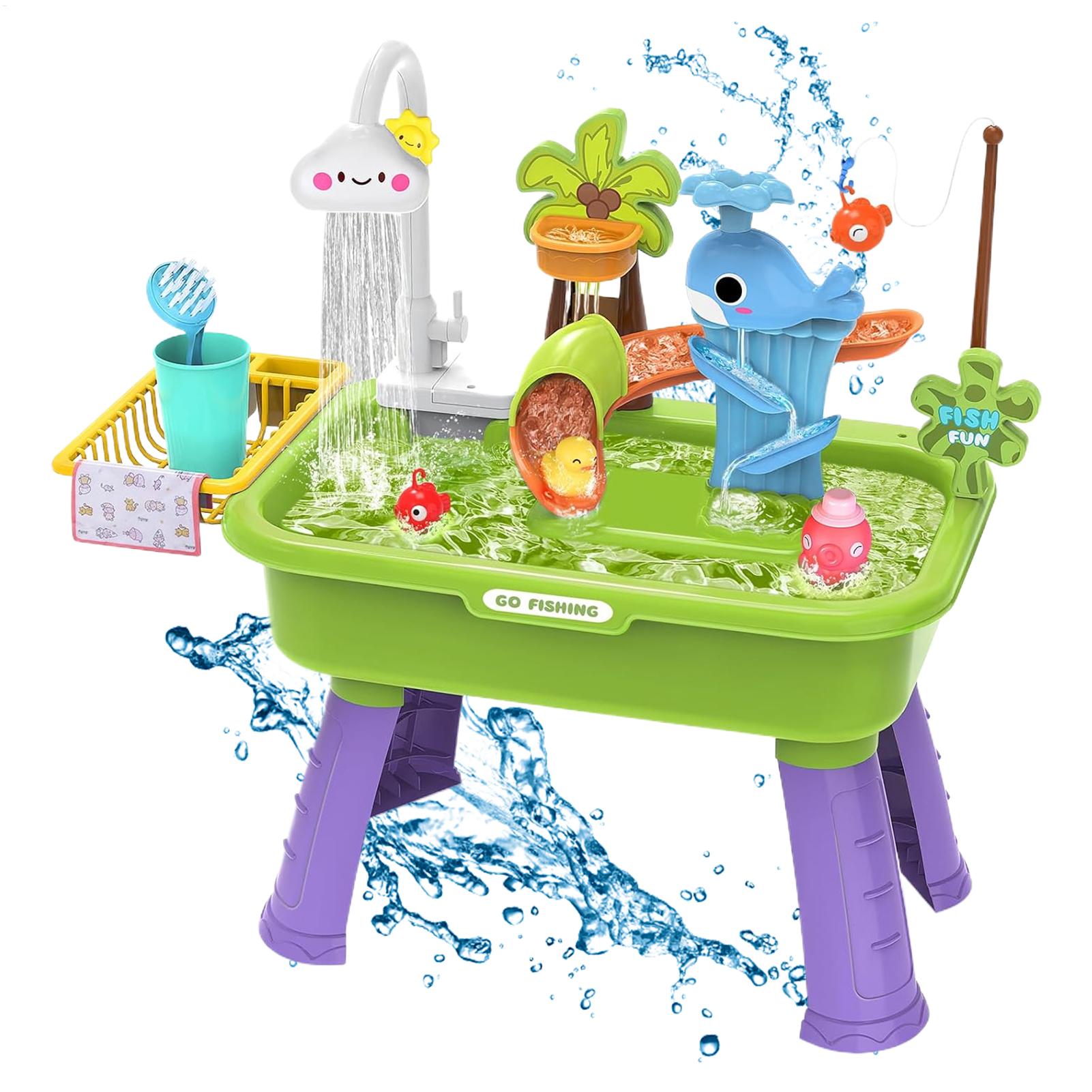 Kids Electric Play Sink with R - Kids Outdoor Water Table 评论和价格