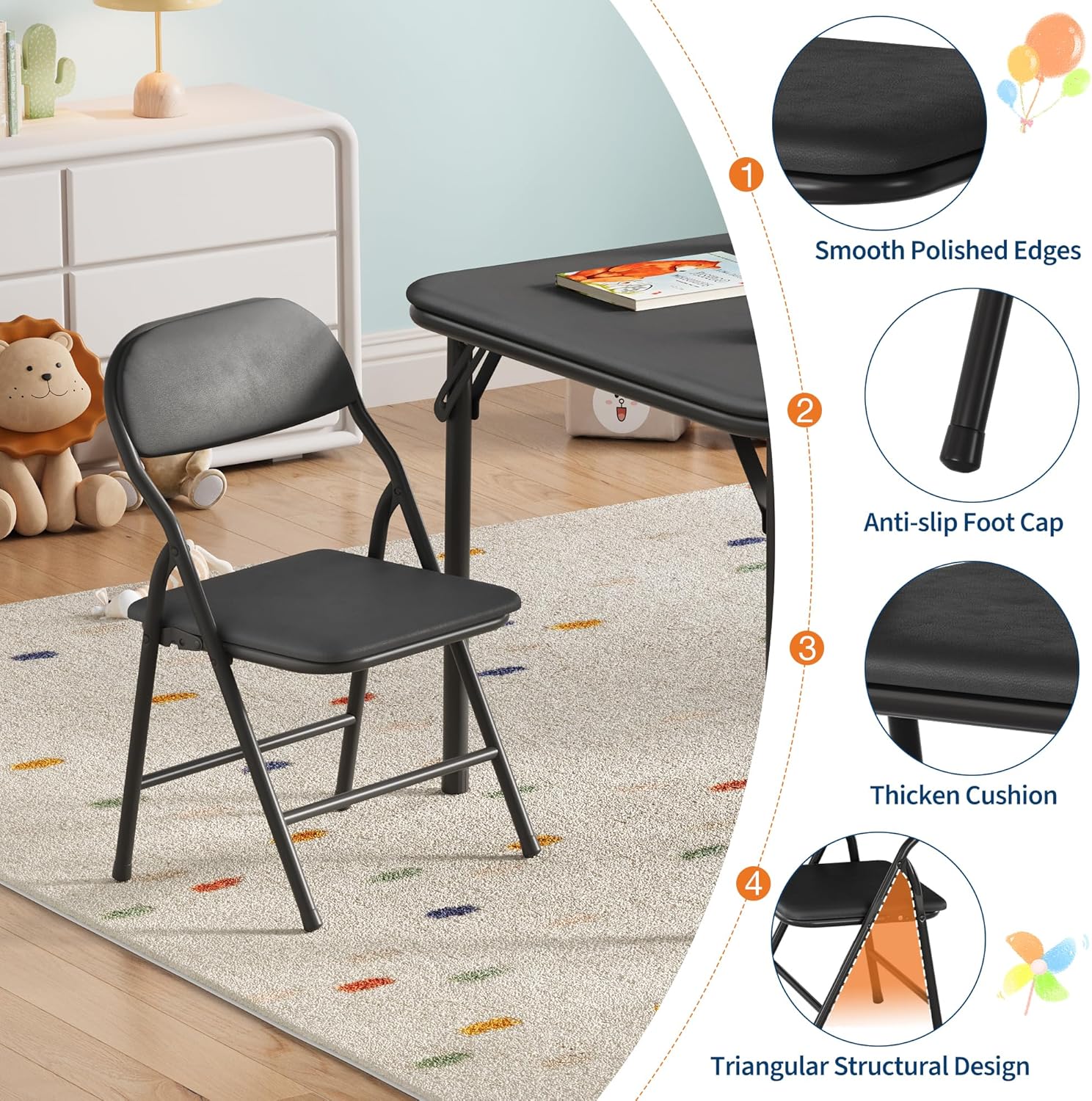 5-Piece Kids Folding Table and - Kids Outdoor Water Table 评论和价格